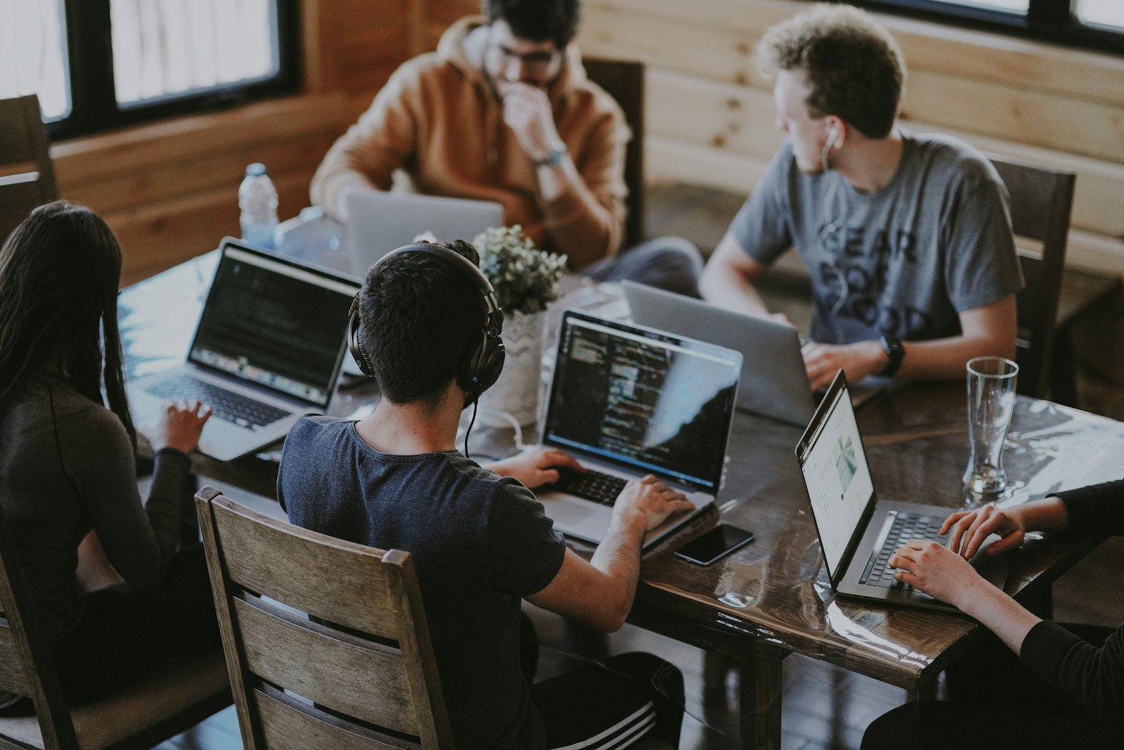 Diverse growth team collaborating in a bright Singapore studio